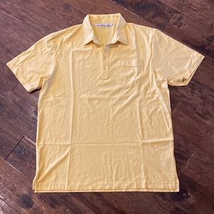 Travis Mathew mens yellow polo XL, NWOT.